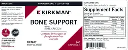 Label for Bone Support