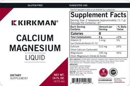Label for Calcium Magnesium Liquid