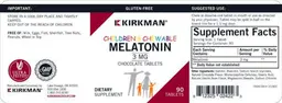 Label for Children's Chewable Melatonin 3 mg Chocolate Tablets