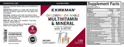 Label for Children's Chewable Multivitamin & Mineral with 5-MTHF