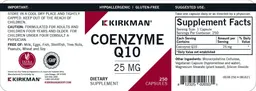 Label for Coenzyme Q10 25 mg