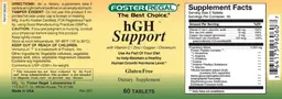 Label for hGH Support