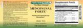 Label for Menopausal Forte'