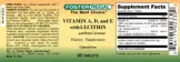 Label for Vitamn A, D, and E with Lecithin