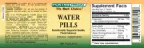 Label for Water Pills