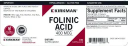 Label for Folinic Acid 400 mcg