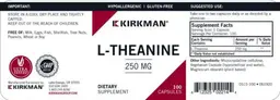 Label for L-Theanine 250 mg
