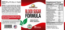 Label for Blood Sugar Formula