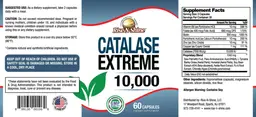 Label for Catalase Extreme 10,000