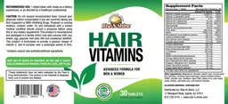 Label for Hair Vitamins