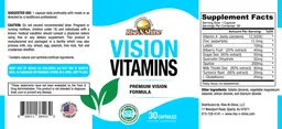 Label for Vision Vitamins