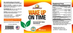 Label for Wake Up On Time