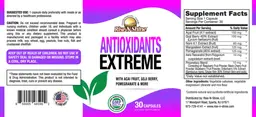 Label for Antioxidants Extreme