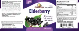 Label for Elderberry Gummies