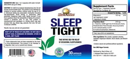 Label for Sleep Tight
