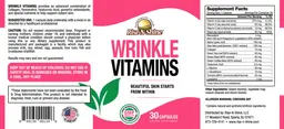 Label for Wrinkle Vitamins