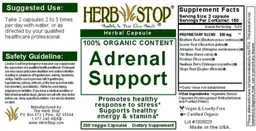 Label for Adrenal Support