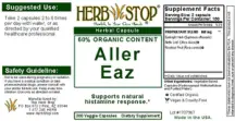 Label for Aller-Eaz
