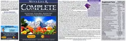 Label for Men's Life Rx Complete