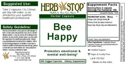 Label for Bee Happy