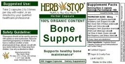 Label for Bone Support