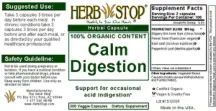 Label for Calm Digestion
