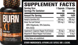 Label for Burn XT Stim-Free