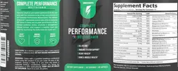 Label for Complete Performance Multivitamin