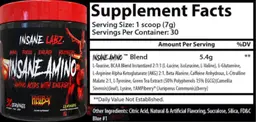 Label for Insane Amino Hellboy Lemonade