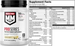Label for Pro Series Intense Vanilla