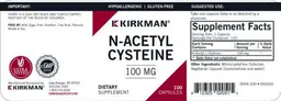 Label for N-Acetyl Cysteine 100 mg