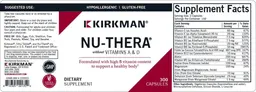 Label for Nu-Thera without Vitamins A & D