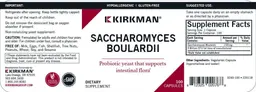 Label for Saccharomyces Boulardii