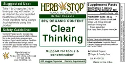 Label for Clear Thinking