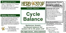 Label for Cycle Balance