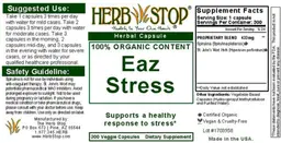 Label for Eaz Stress