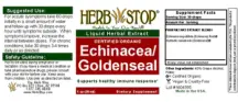 Label for Echinacea/Goldenseal