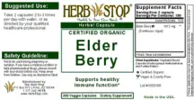 Label for Elder Berry