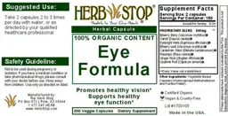 Label for Eye Formula