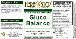 Label for Gluco Balance