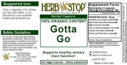 Label for Gotta Go