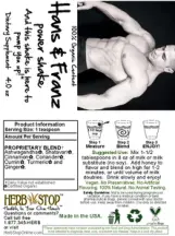 Label for Hans & Franz Power Shake