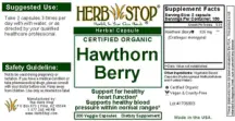 Label for Hawthorn Berry
