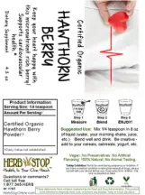 Label for Hawthorn Berry