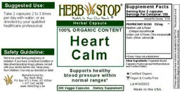Label for Heart Calm