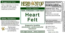 Label for Heart Felt