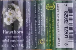 Label for Hawthorn Flower Essence