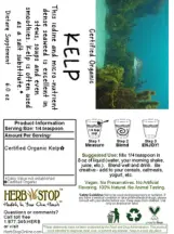 Label for Kelp