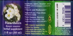 Label for Hawthorn Flower Essence