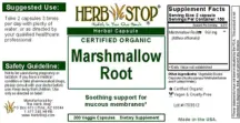 Label for Marshmallow Root